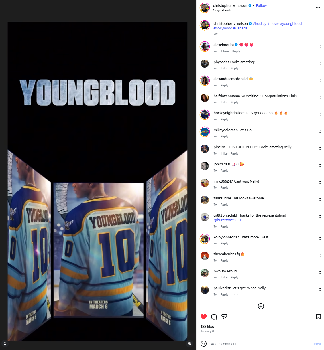 Christopher Nelson - Instagram Post